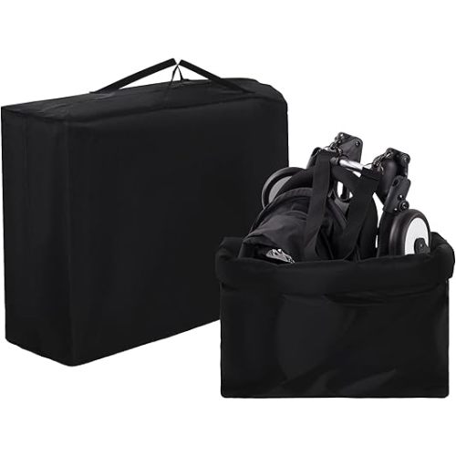 Stroller Travel Bag for Airplane,Thicken Large Stroller Travel Bag Fits Most Sizes, Tighten Rope Gate Check Stroller Bag for Double and Jogging Strollers