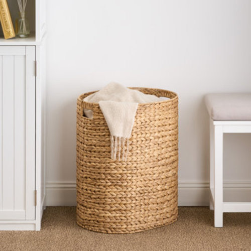 Highland Dunes Woven Rope Laundry Hamper with Handles Durable Storage Basket | Wayfair