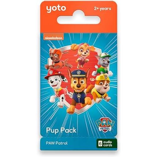 Yoto PAW Patrol: Pup Pack – 6 Kids Audio Cards for Use with Yoto Player & Yoto Mini All-in-1 Audio Player, Educational & Screen-Free Listening with Fun Stories for Playtime, Bedtime & Travel, Ages 2+