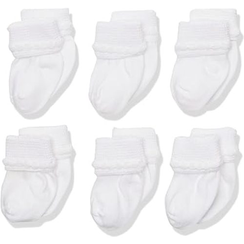Jefferies Socks Baby Newborn Bubble Stitch Rock-a-Bye Bootie 6 Pair Pack