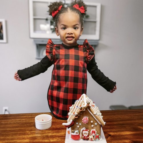 Buffalo Plaid Flutter Bapron