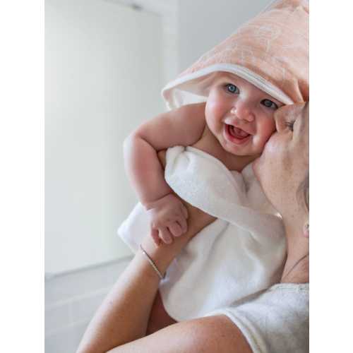 aden + anais Pink Essentials Hooded Blushing Bunnies 100% Cotton Towels 2 Pack