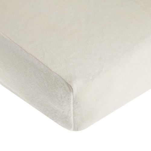 American Baby Company Heavenly Soft Chenille Fitted Crib Sheet 28" x 52", Warm and Cozy Neutral Chenille Sheet, Ivory, for Boys and Girls, Fits Crib and Toddler Bed mattresses