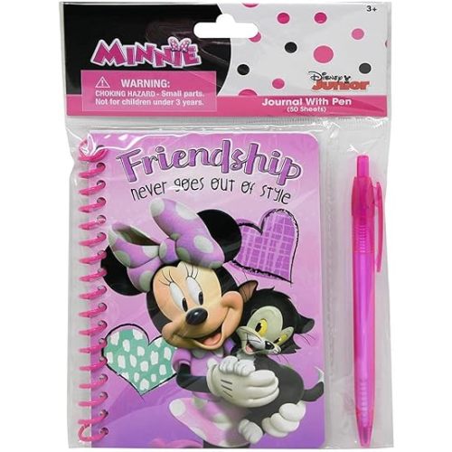 Innovative Designs, LLC Minnie Spiral Notebook with Pen in Poly Bag with
