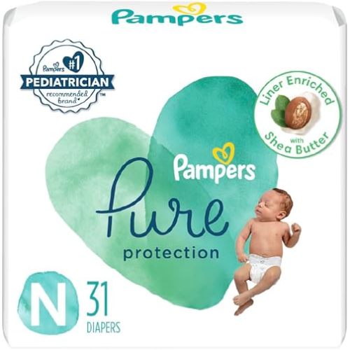 pampers Pure Protection Diaper Size 0 31 ct Old