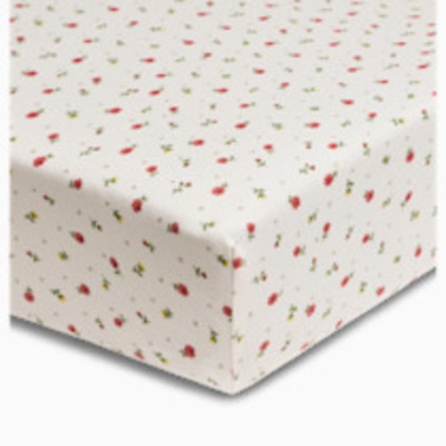 Small Story Organic Cotton Jersey Crib Sheet - Wildflower
