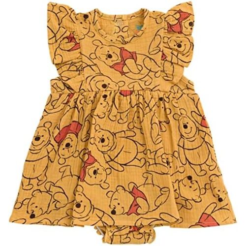 Disney Winnie The Pooh Mickey Mouse Outfit Set Shortall Dress Newborn to Little Kid