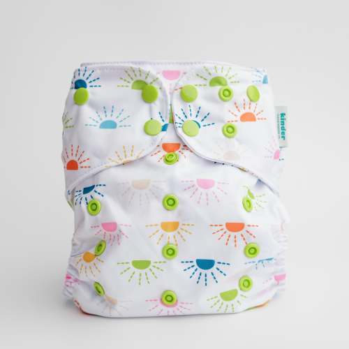 Space and Sky: Essentials Pocket Cloth Diaper with Athletic Wicking Jersey, Grows with your Baby