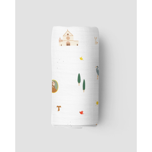 Catholic Muslin Swaddle Blanket – Be A Heart