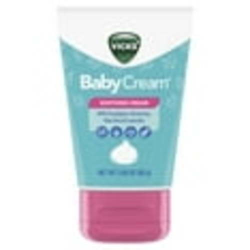 Vicks Baby Cream, Soothing Non-Medicated Vapor Cream for Babies with Aloe Vera, 3 Oz