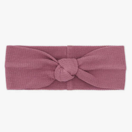 Dusty Plum Waffle Knotted Headband