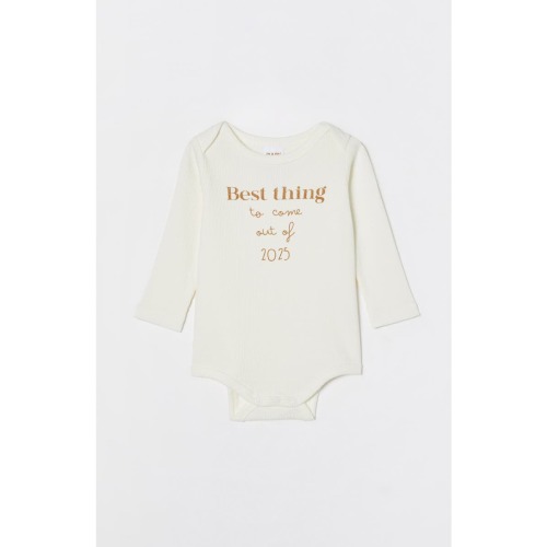 Organic Pointelle Long Sleeve Bubbysuit