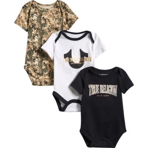 True Religion 3-Pack Assorted Bodysuits | Nordstromrack