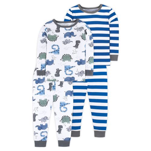 Little Star Baby & Toddler Boy 4Pc Long Sleeve Shirts & Pants Pajamas, Size 9 Months-5T
