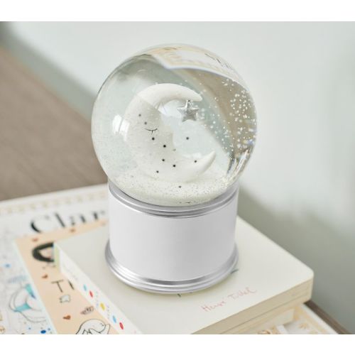 Sleepy Moon Musical Light-Up Snow Globe