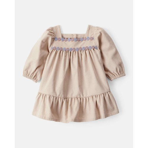 Baby Girl Corduroy Long-Sleeve Dress - Brown - OshKosh | Carter's