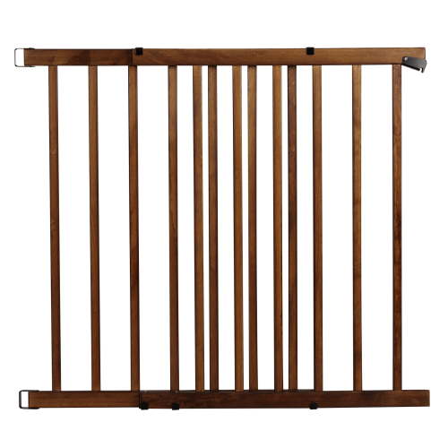 Evenflo Walk-Thru Top Of Stairs Baby Gate (Farmhouse Collection), Fits Openings 30 - 48 in. Wide
