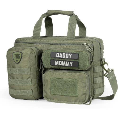 Tactical Baby Gear 4th Gen Tactical Diaper Bag for Dads w/Included Changing Mat, Stroller Straps