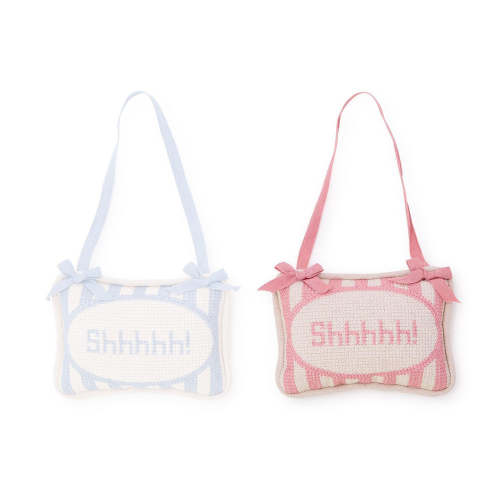 Shhhhh! Embroidered Door Hanger