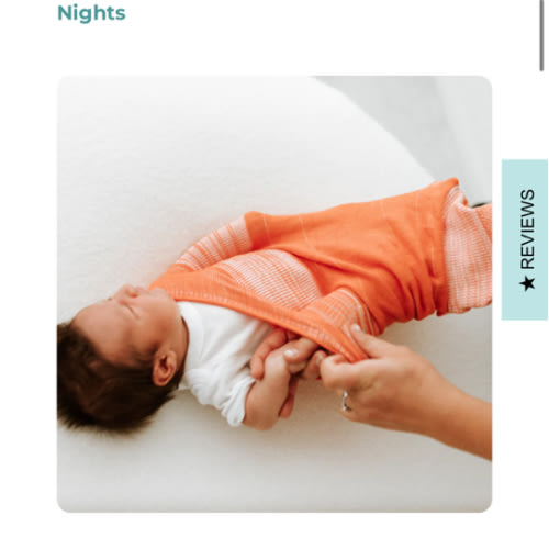 Orange Swaddle Sleep Sack - Small ( 6-12 pounds)