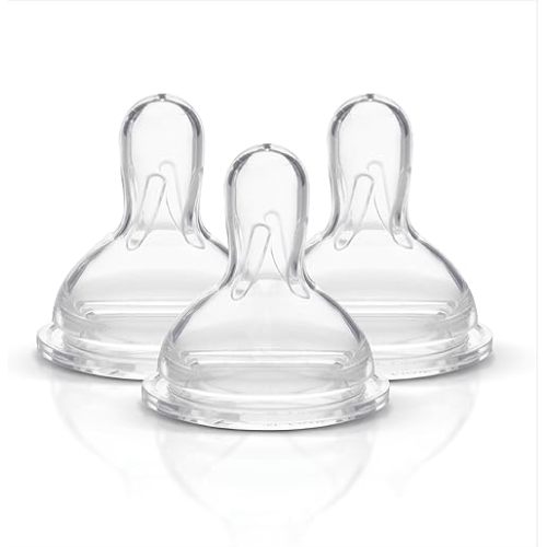 Medela Slow Flow Spare Nipples with Wide Base, Compatible with Medela Storage Bottles, Made Without BPA, 3 Count (Pack of 1)