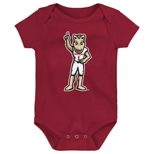 Oklahoma Sooners Newborn & Infant Standing Mascot Bodysuit - Crimson