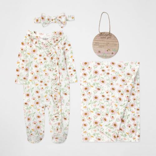 Baby Essentials Baby Girls 4-pc. Baby Clothing Set, Color: Pink - JCPenney