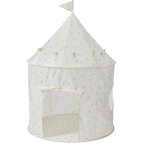 3 Sprouts Kids Play Tent - Sustainable Recycled Fabric – Fun Spacious Childs Playhouse for Indoor Games for Boys & Girls - Durable Fort Pop Up House for Toddlers & Children Age 3-10 - Blueberry Ivory