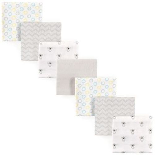 Luvable Friends Baby Cotton Flannel Receiving Blankets, Koala 7-pack, One Size