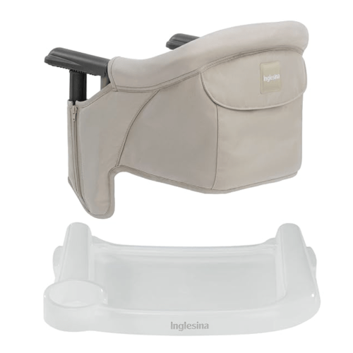 Inglesina Fast Table Chair + Dining Tray - Cream Color - Travel Bag Included
