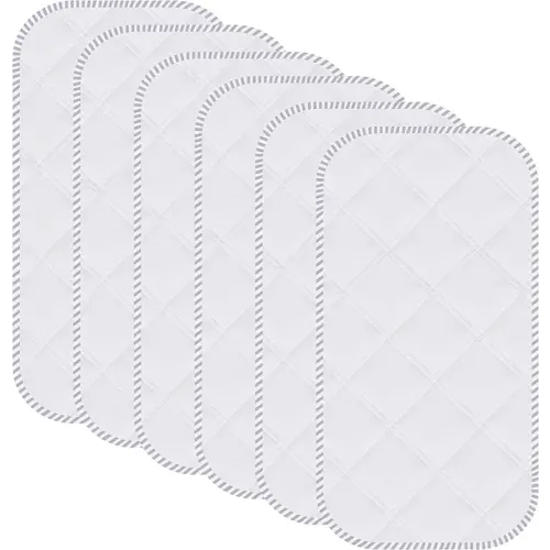 Sunny zzzZZ 6 Pack Baby Waterproof Changing Pad Liners - Quilted Thicker Ultra Soft Changing Table Cover Liners - Durable & Easy to Clean - White - 23" x 11"