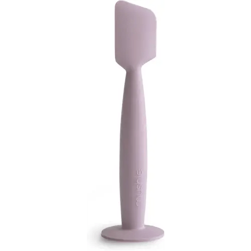 mushie Diaper Cream Applicator Soft Silicone with Suction Base (Soft Lilac)