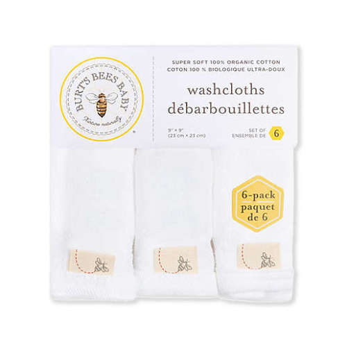 Burt's Bees Baby® 6-Pack Cloud Organic Cotton WashclothsBurt's Bees Baby® 6-Pack Cloud Organic Cotton Washcloths