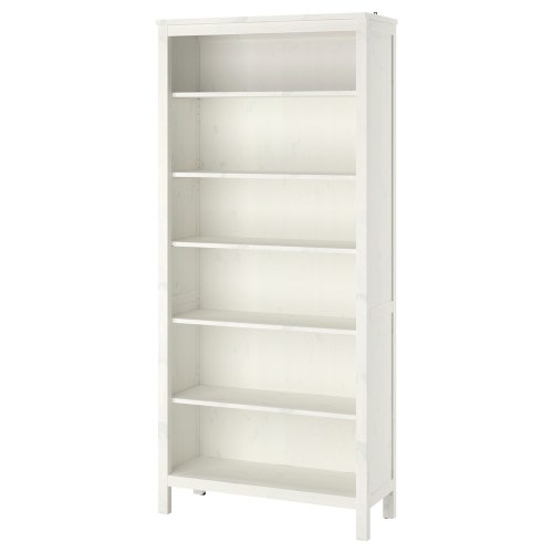 HEMNES Bookcase - white stain 35 3/8x77 1/2 "