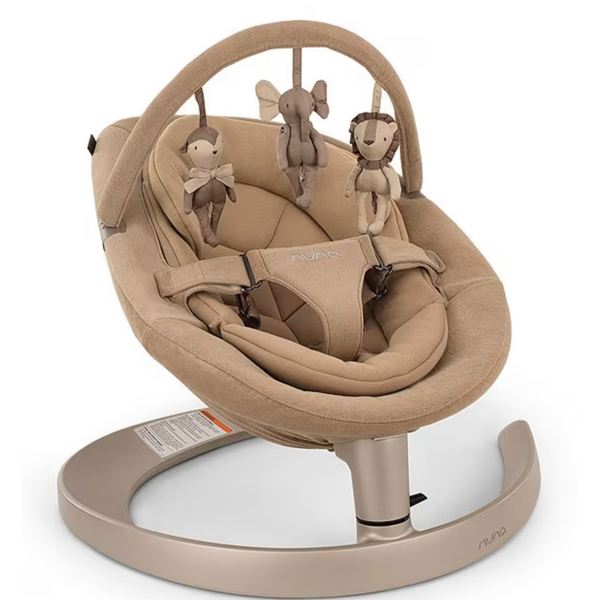 Nuna Leaf Grow Baby Seat & Rocker Lounger - Teddy Color