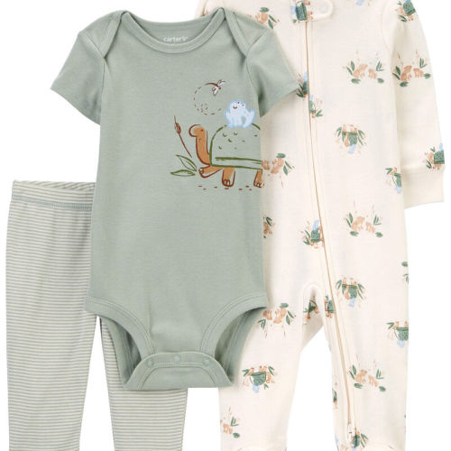Green Baby Green Turtle 3-Piece Sleeper Set | Carter’s Oshkosh Canada