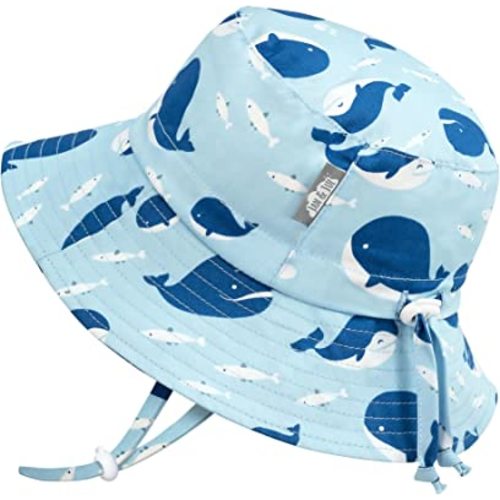 JAN & JUL Kids' Grow-with-Me Sun-Hat UPF 50+ Cotton Bucket for Boys, with Large Brim