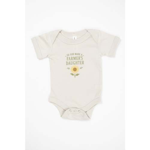 Sunflower 'So God Made a Farmer's Daughter' Baby Onesie – American Farm Company