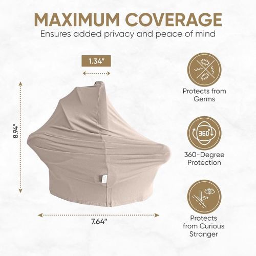 Amazon.com: MOZAH Baby Multi-Use Cover: 9-in-1 Baby Car Seat Cover, Nursing Cover, Grocery Cart Cover & More, Breastfeeding Must Haves First Time Mom on Baby Registry (Pale Mauve, Dusty Pink) : Baby