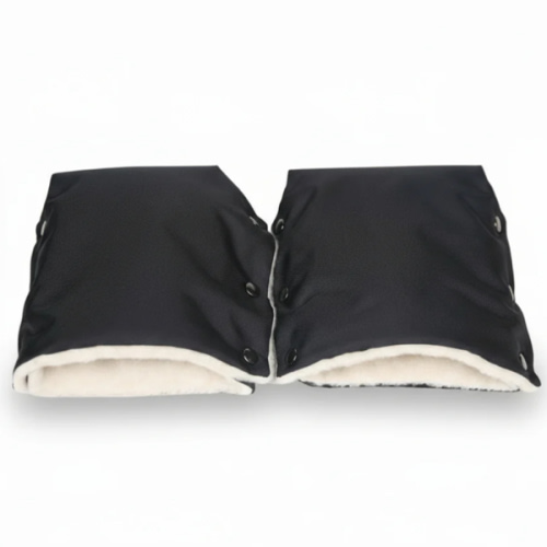 Black Organic Wool Handmuff Gloves | Cover Baby LLC