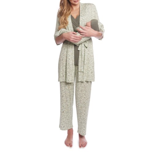 Analise During & After 5-Piece Maternity/Nursing Sleep Set, Small