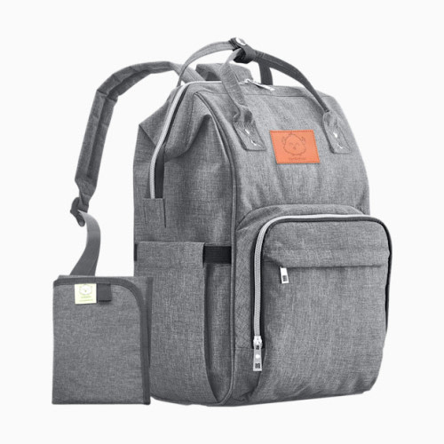 KeaBabies Original Diaper Bag - Classic Gray