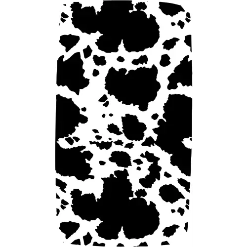 Dear Baby Gear Deluxe Crib Sheet Cotton Polyester Baby Crib Sheets, Soft Machine-Washable Crib Mattress Sheet, Baby Bed Sheets w/ Black and White Holstein Cow Print, 28" x 52" x 10"