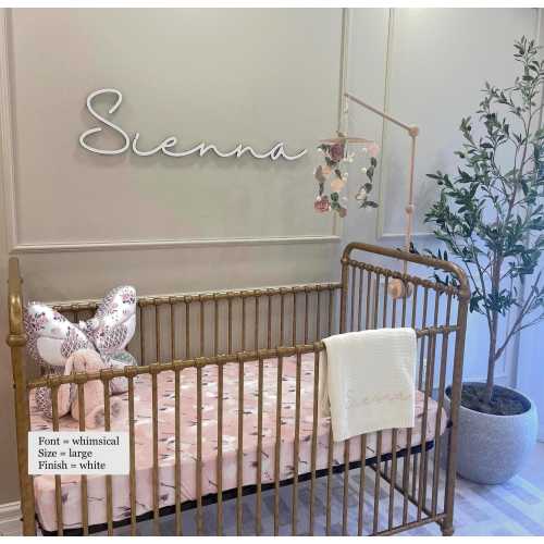 Baby name sign cutout | Name cut out | Personalized name sign | Above the crib sign | Large custom name sign | large baby name sign