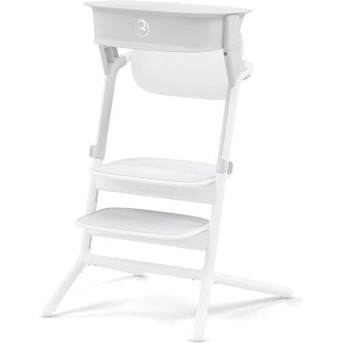Cybex LEMO Training Tower Accessory - Supports Children's Elevated Exploration, Easy Adjustment, Compact Size, Compatible with LEMO 2 High Chair - All White