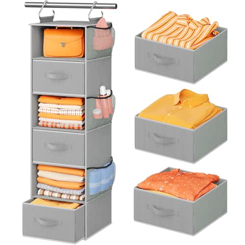 Pipishell Hanging Closet Organizer 6-Shelf