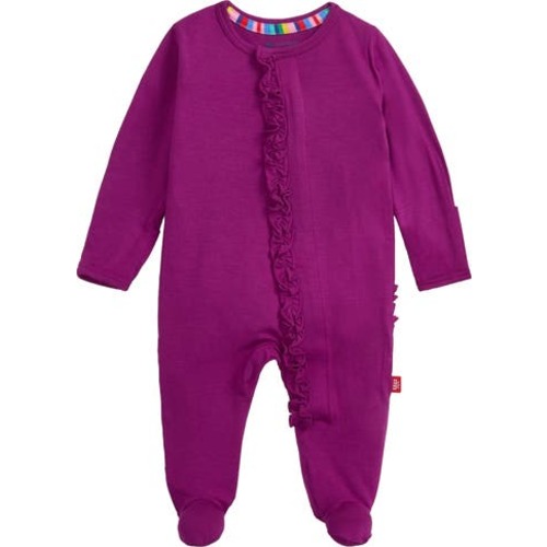 Ruffle Long Sleeve Magnetic Footie
