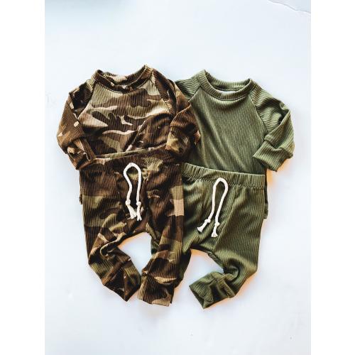 Rib knit outfit newborn boy coming home outfit, Camoflauge, toddler joggers, baby boy joggers set, baby boy gift, baby clothes, camo, green