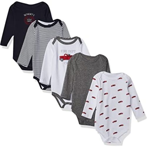 Hudson Baby baby-girls Cotton Long-sleeve Bodysuits