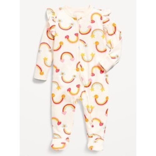 Printed 2-Way-Zip Sleep & Play Footed One-Piece for Baby | Old Navy